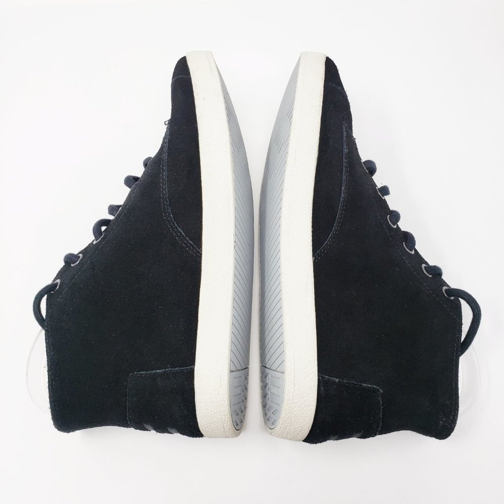 Toms Paseo High Top Black Suede Sneakers Shoes - Picture 4 of 7